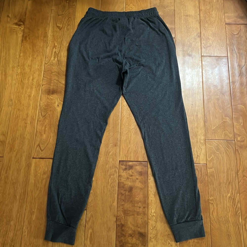 Champion Charcoal Grey Lightweight Sweatpants Tapered Ankles Size M Casual - Picture 10 of 10